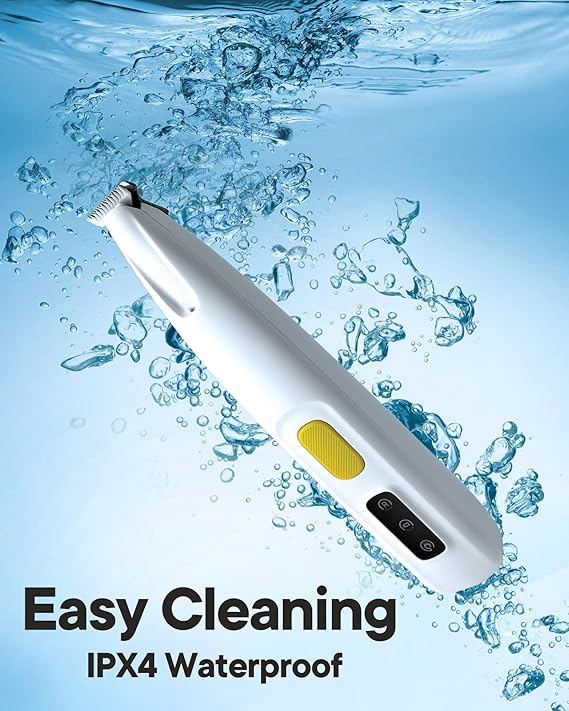 Dog Paw Trimmer LED Light, Waterproof Pet Hair Clipper, LED Display, 18mm Blade.